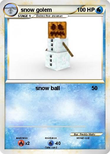 Pokemon snow golem