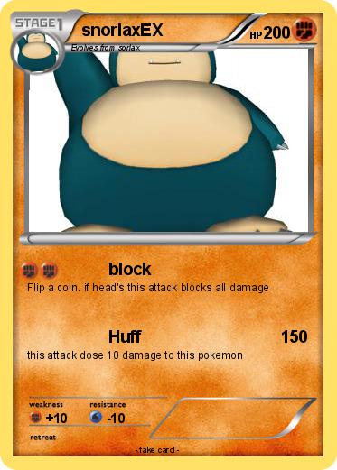 Pokemon snorlaxEX
