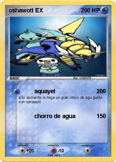 Pokemon oshawott EX