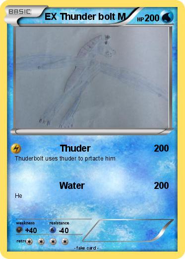 Pokemon EX Thunder bolt M