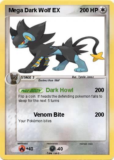Pokemon Mega Dark Wolf EX