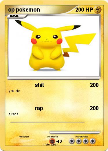Pokemon op pokemon