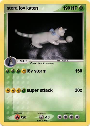 Pokemon stora löv katen