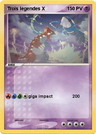 Pokemon Trois legendes X