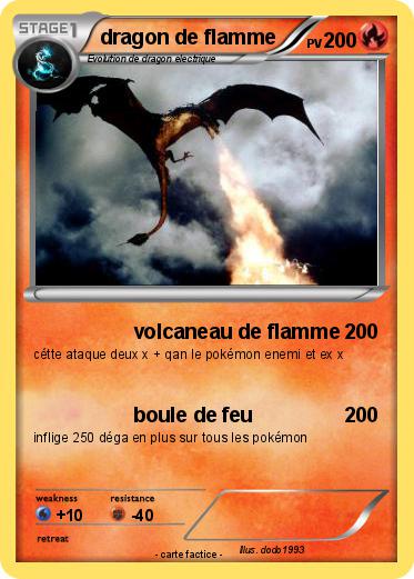Pokemon dragon de flamme