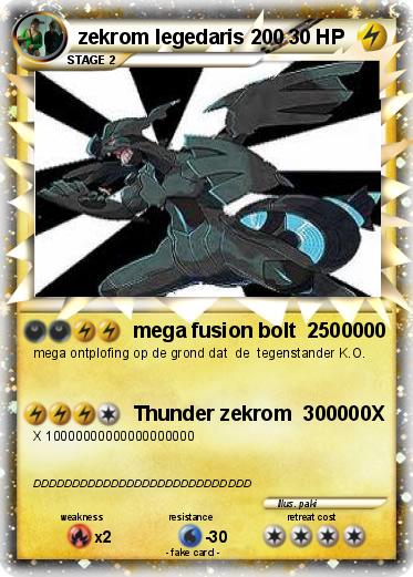 Pokemon zekrom legedaris 200