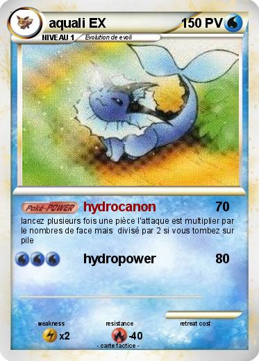Pokemon aquali EX