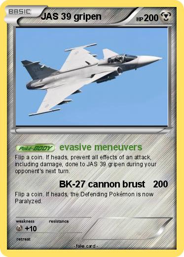 Pokemon JAS 39 gripen