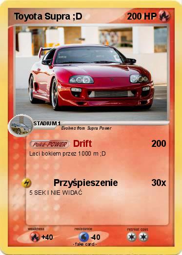Pokemon Toyota Supra ;D