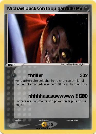 Pokemon Michael Jackson loup garou
