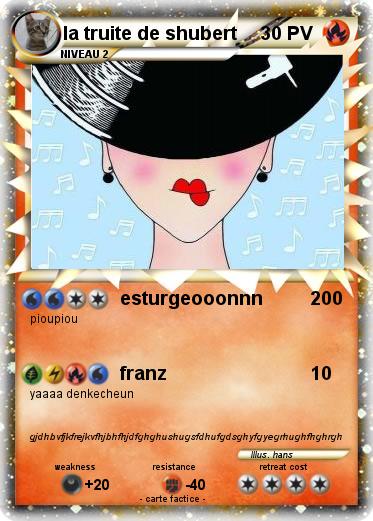 Pokemon la truite de shubert