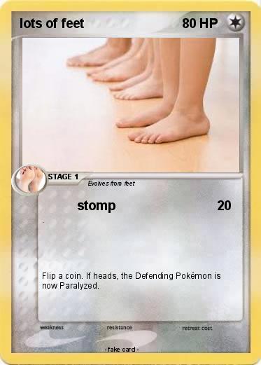 Pokemon lots of feet