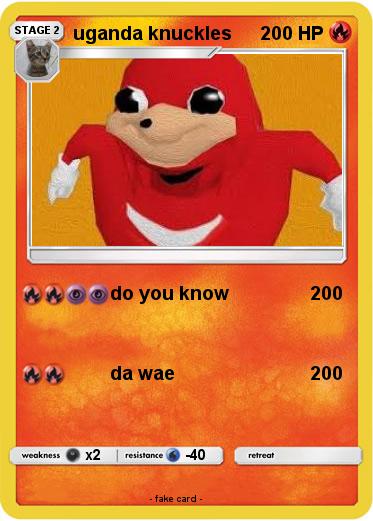 Pokemon uganda knuckles