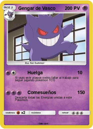 Pokemon Gengar de Vasco