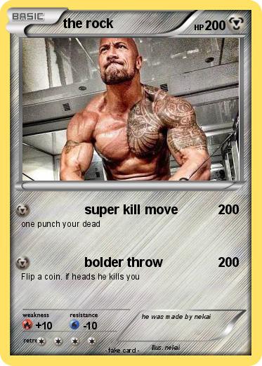 Pokemon the rock