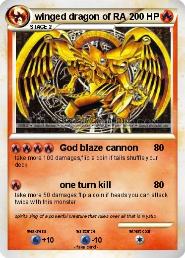 Pokemon winged dragon of RA