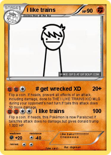 Pokemon i like trains
