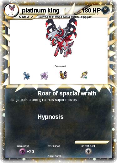 Pokemon platinum king