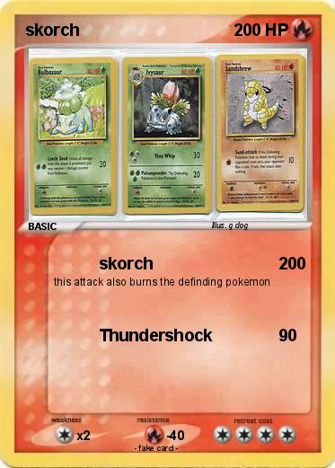 Pokemon skorch
