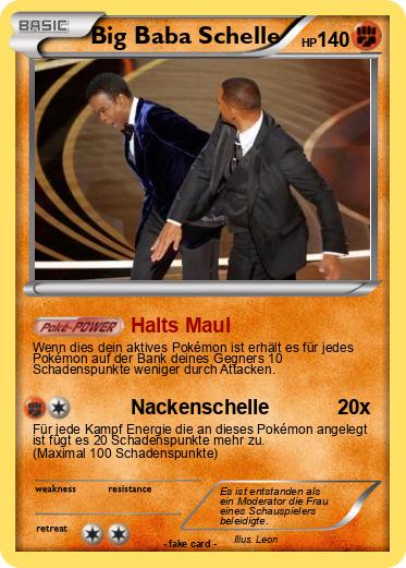 Pokemon Big Baba Schelle