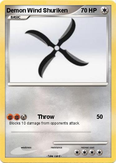 Pokemon Demon Wind Shuriken