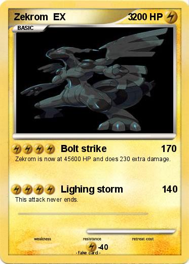 Pokemon Zekrom  EX                        3