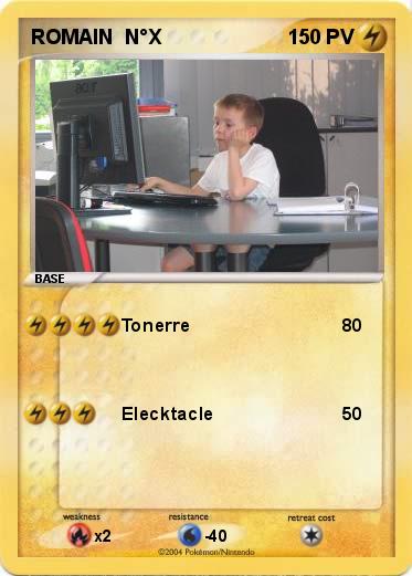 Pokemon ROMAIN  N°X