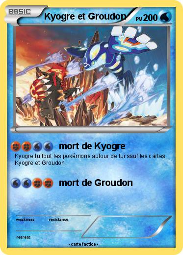 Pokemon Kyogre et Groudon