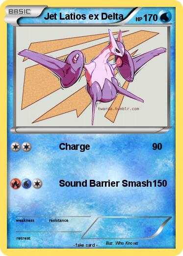 Pokemon Jet Latios ex Delta
