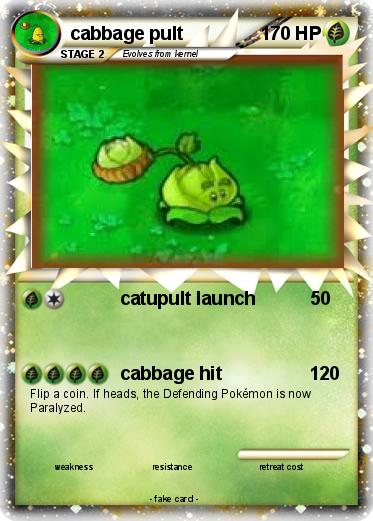 Pokemon cabbage pult