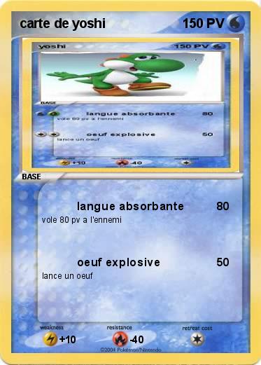 Pokemon carte de yoshi