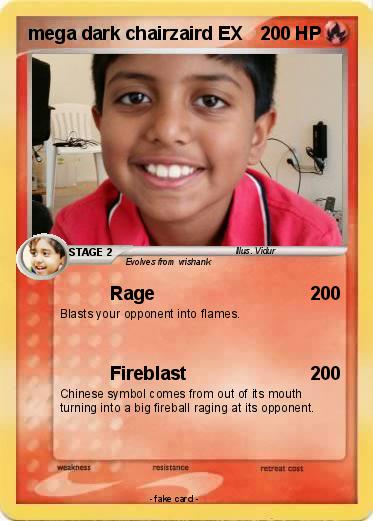 Pokemon mega dark chairzaird EX