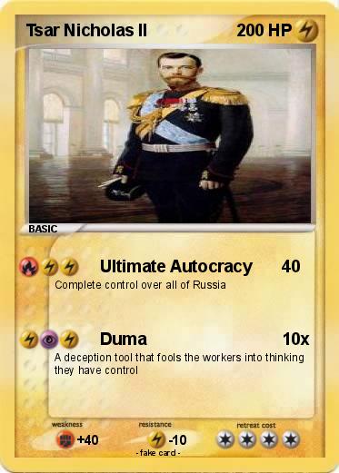 Pokemon Tsar Nicholas II