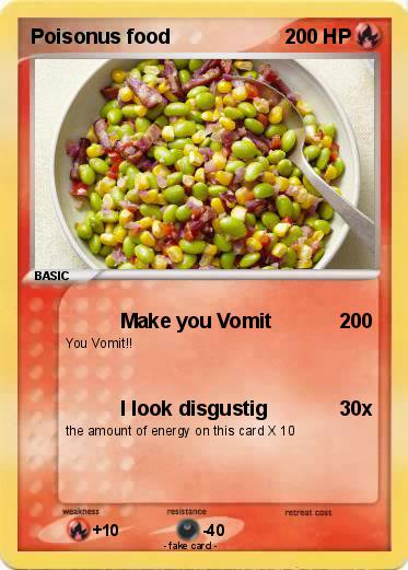 Pokemon Poisonus food