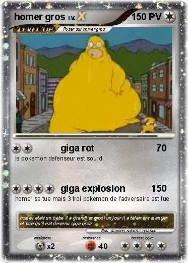 Pokemon homer gros