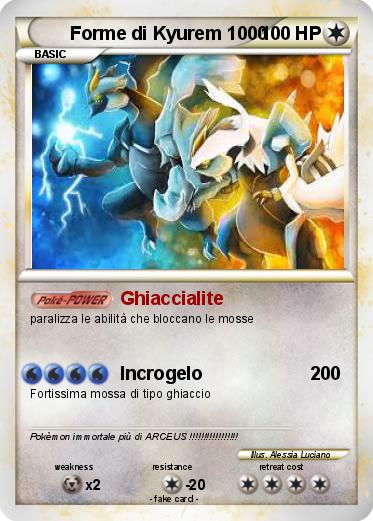 Pokemon Forme di Kyurem 1000
