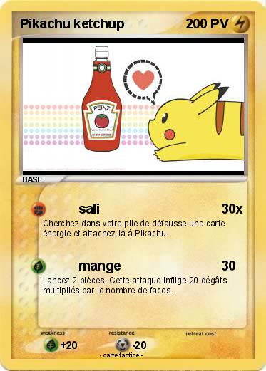 Pokemon Pikachu ketchup