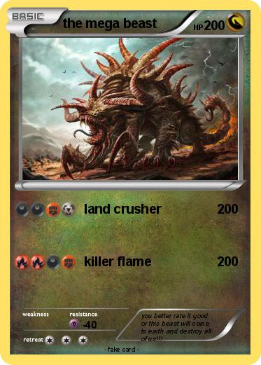Pokemon the mega beast