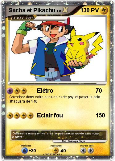 Pokemon Sacha et Pikachu