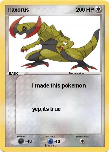 Pokemon haxorus