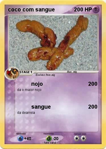 Pokemon coco com sangue