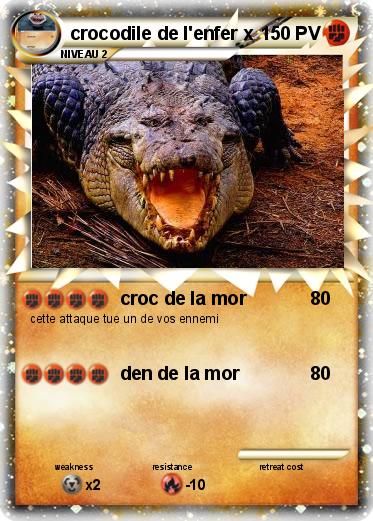 Pokemon crocodile de l'enfer x