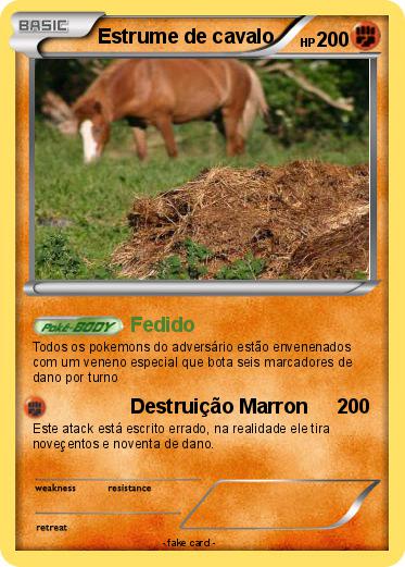Pokemon Estrume de cavalo
