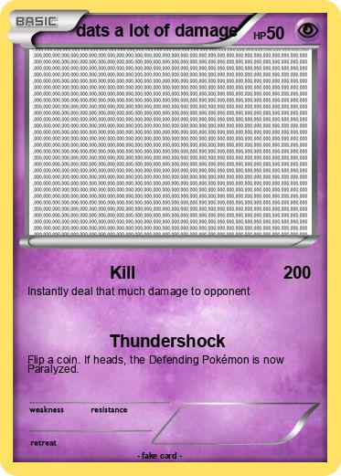 Pokemon dats a lot of damage