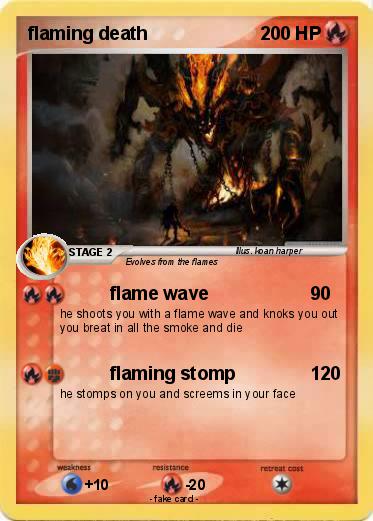 Pokemon flaming death