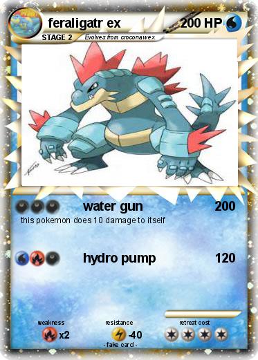 Pokemon feraligatr ex