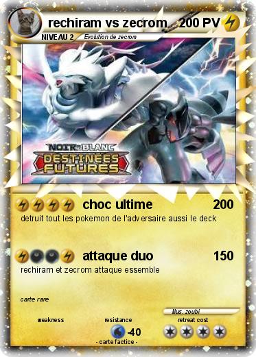 Pokemon rechiram vs zecrom