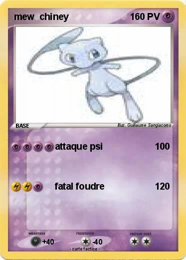 Pokemon mew  chiney