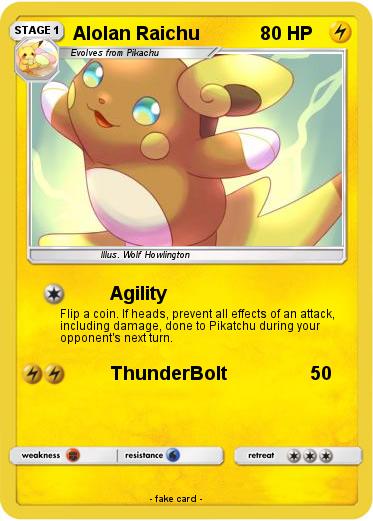 Pokemon Alolan Raichu
