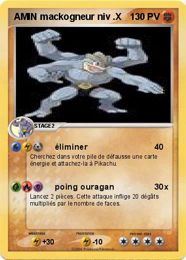 Pokemon AMIN mackogneur niv .X